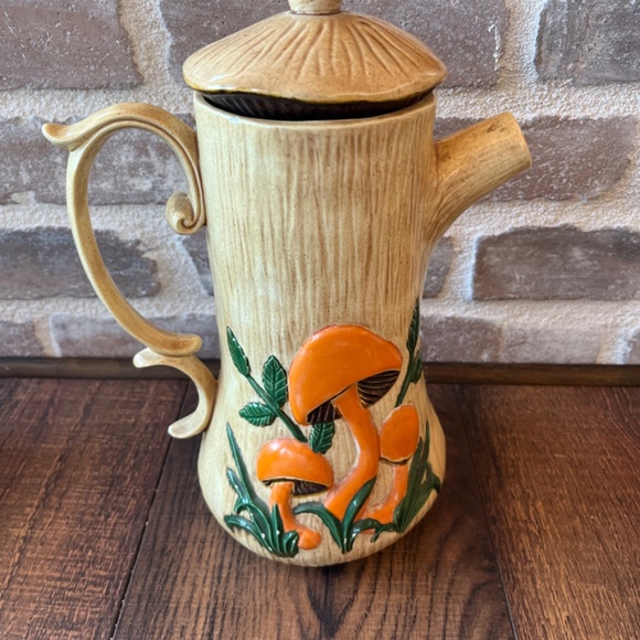 Rare arnel’s mushroom tea set tea cups tea pot creamer mushroom tea set Arnels - Picture 7 of 16